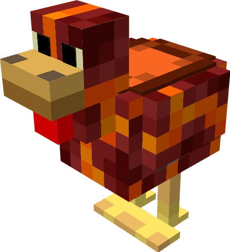 Огненная курица с седлом