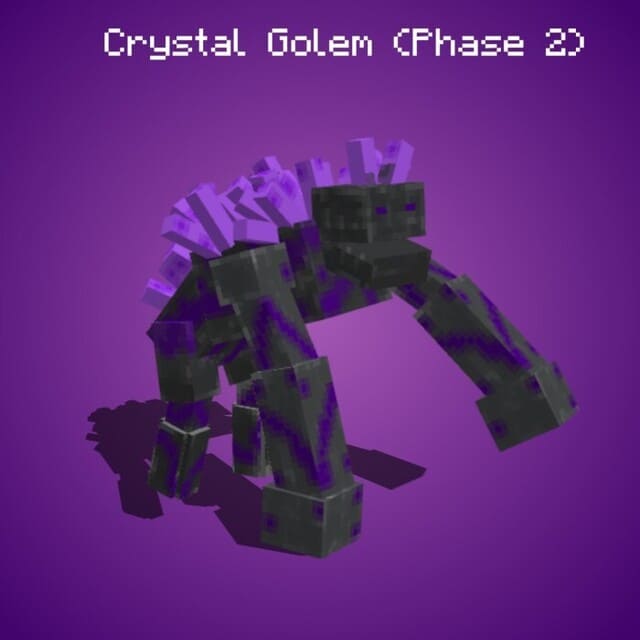 Кристальный голем (вторая фаза) в игре
