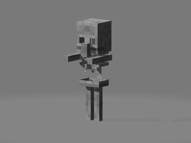 Зомби-сельчанин-скелет