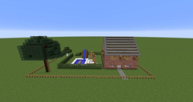 Как выглядит простой домик спереди