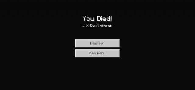 Экран смерти персонажа