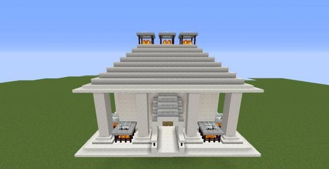 Белый храм вид спереди в игре