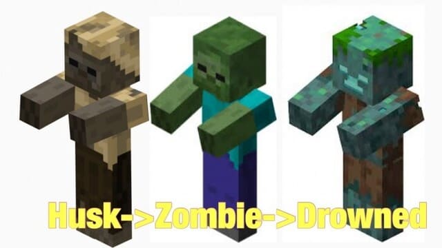 Three types of zombies