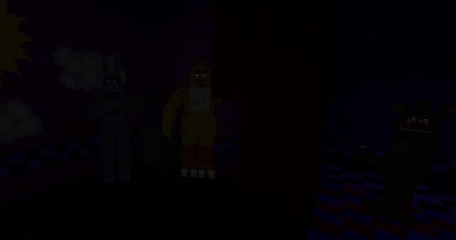 Аниматроник в темноте