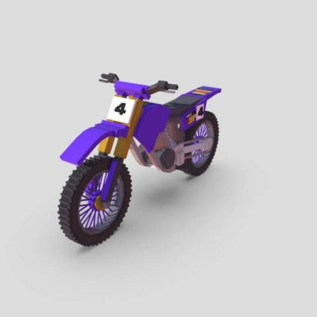 Фиолетовый мотоцикл