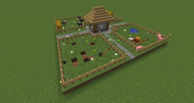 Как выглядит мини ферма спереди