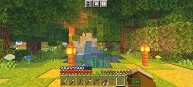 Игрок с лесу с факелами