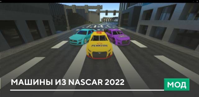 Мод: Машины из Nascar 2022