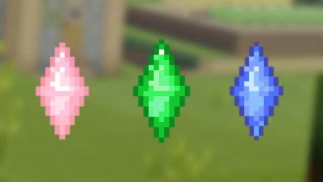 Виды кристаллов из The Sims