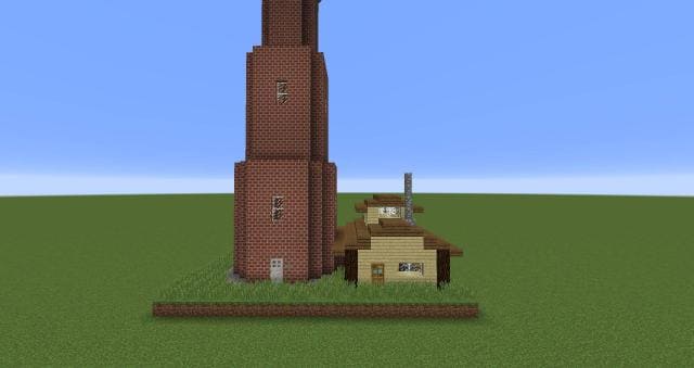 Как выглядит маяк с домом спереди
