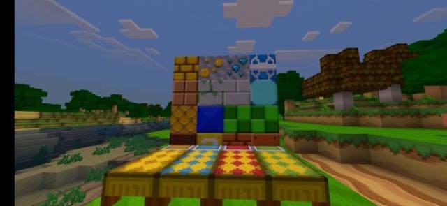 Множество блоков в стиле Марио