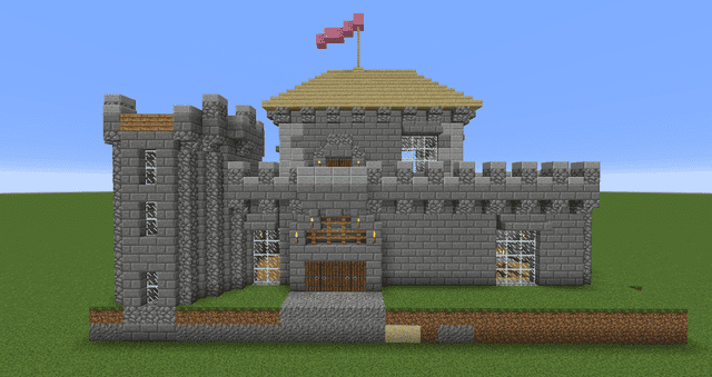 Небольшой замок вид спереди 2