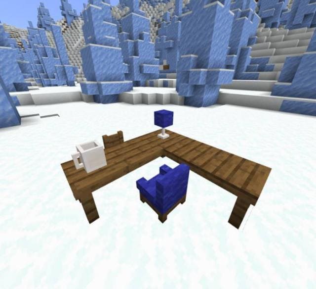 Мебель на снегу