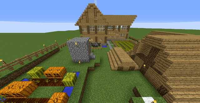 Как выглядит деревенский домик спереди