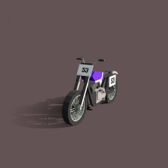 Пурпурный мотоцикл