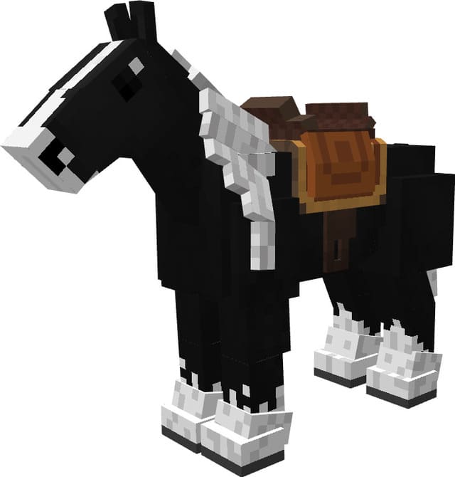 Темно-коричневая лошадь