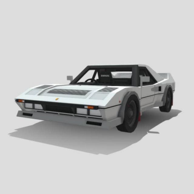 Белый Феррари 288 GTO