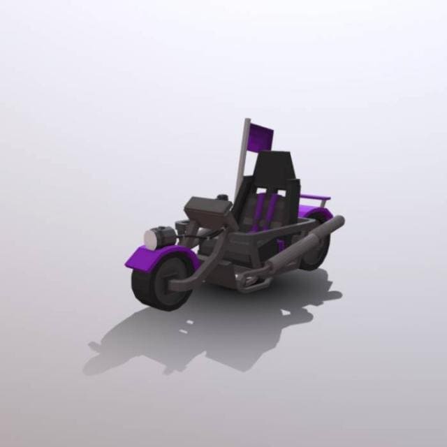 Пурпурный мотоцикл