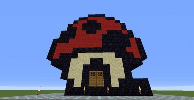 Как выглядит грибной домик спереди