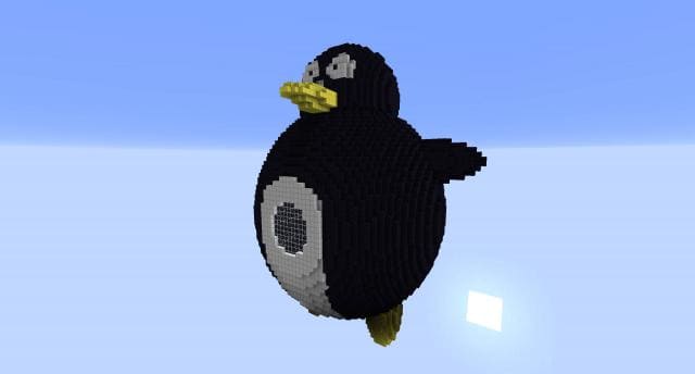 Пингвин-шар вид спереди