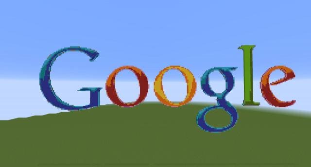 Логотип Google вид спереди