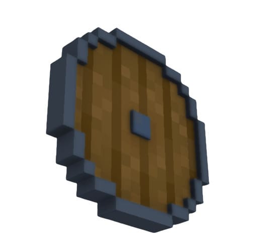 Круглый деревянный щит