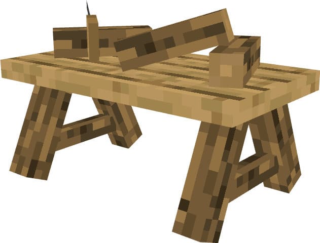 Деревянный стол для инструментов