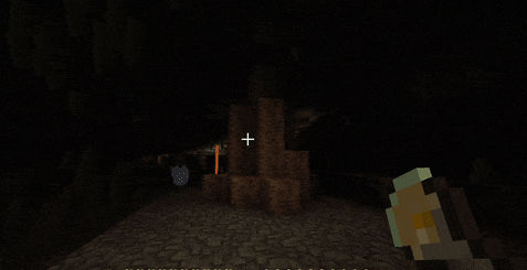 Применение фонаря в пещере