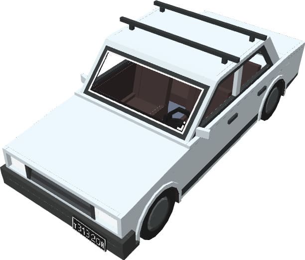 Автомобиль Dacia белого цвета