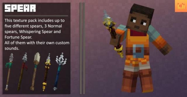 Текстуры Custom 3D Trident для Minecraft