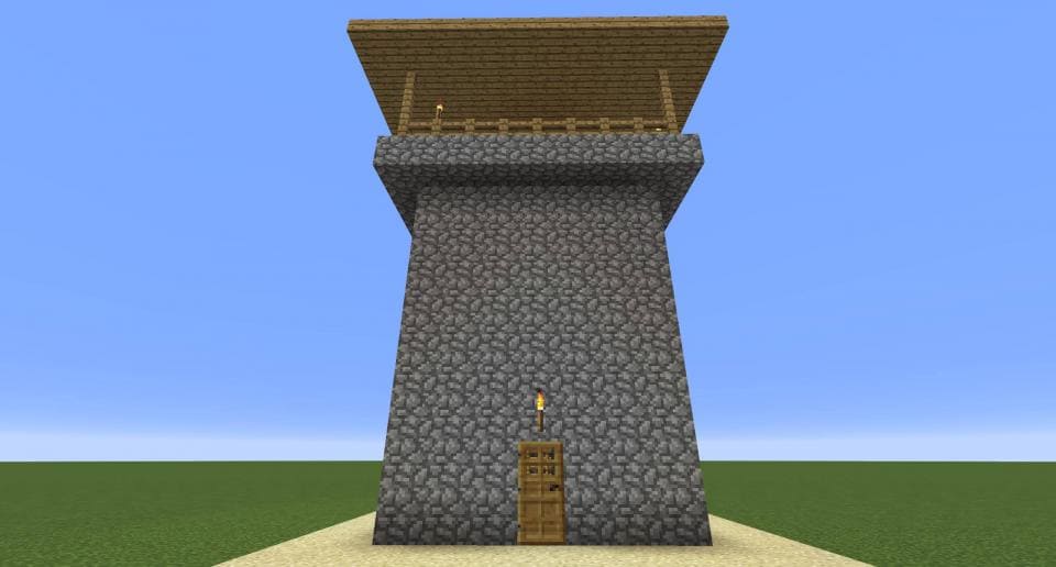 Высокая башня вид снизу