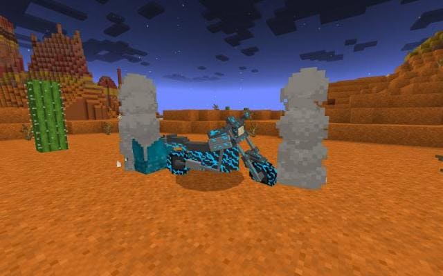 Голубой адский мотоцикл