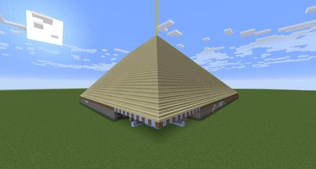 Часть пирамиды-арены вид сзади