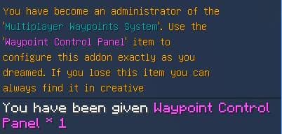 Мод Multiplayer Waypoint System для Minecraft