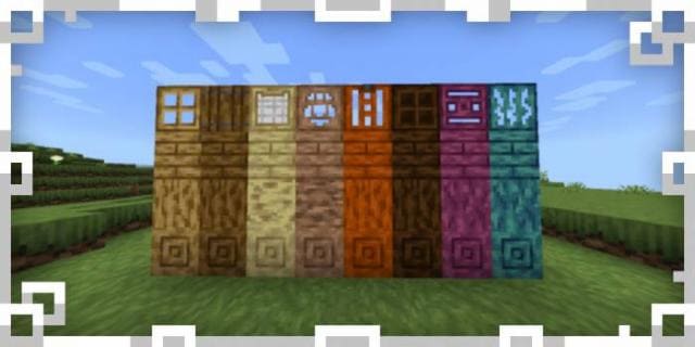 Разноцветные блоки древесины