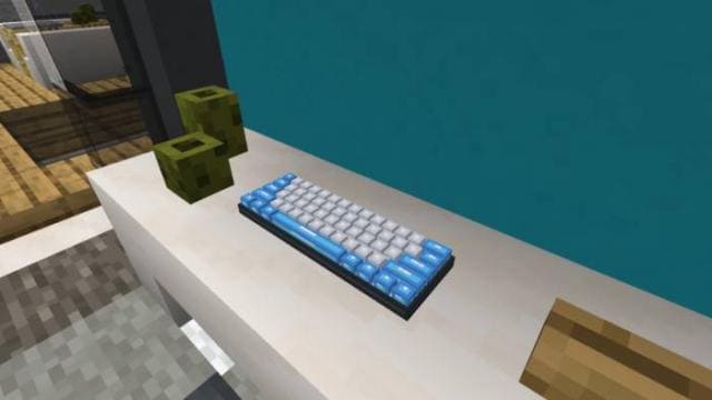 Голубой цвет клавиатуры