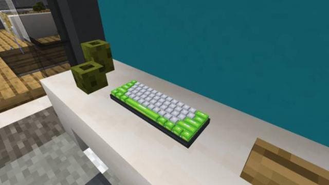 Зеленый цвет клавиатуры
