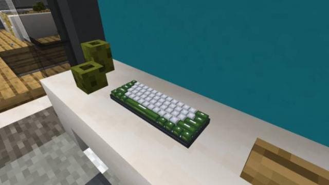 Темно-зеленый цвет клавиатуры