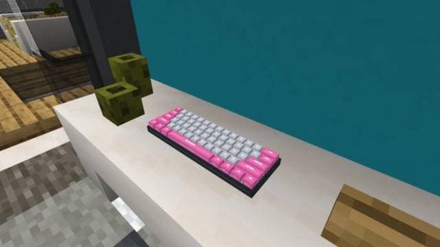 Светло-розовый цвет клавиатуры