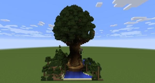 Большой дом-дерево вид спереди 2