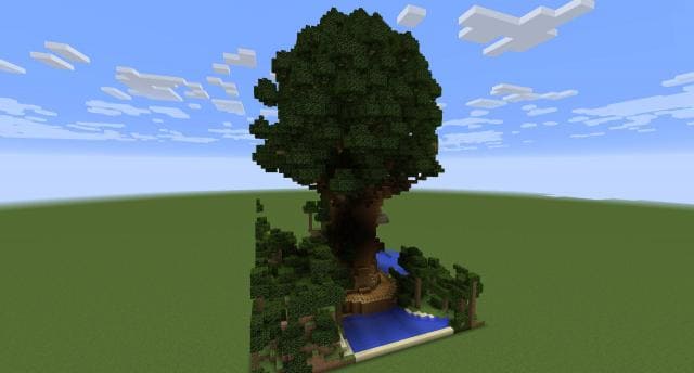 Большой дом-дерево вид спереди