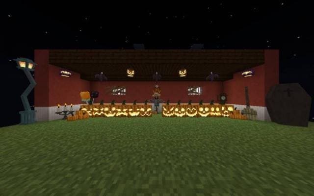 Разные виды блоков на Хеллоуин
