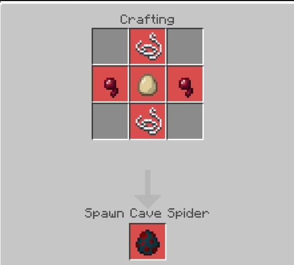 Создание яйца спауна Пещерного паука