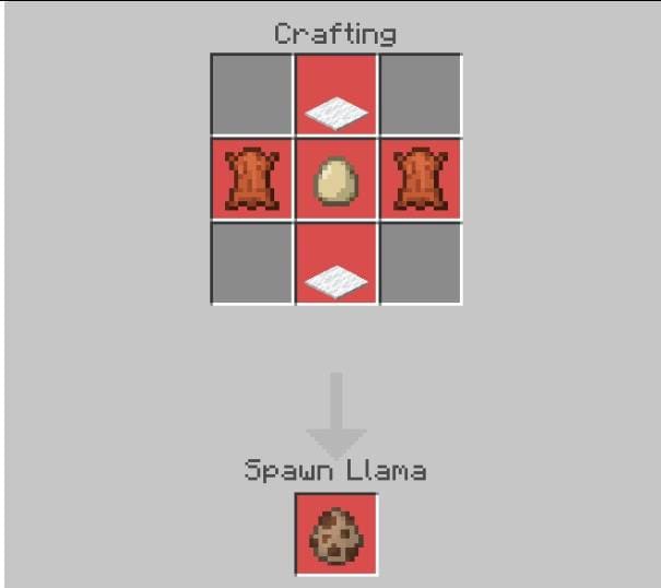 Создание яйца спауна Ламы