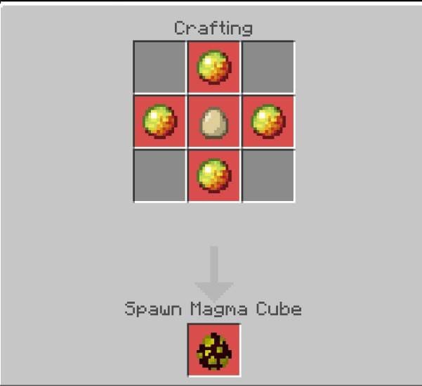 Создание яйца спауна Магмового куба