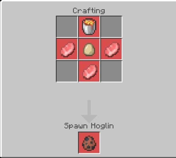 Создание яйца спауна Хоглина