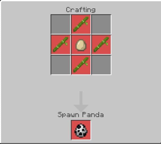 Создание яйца спауна Панды
