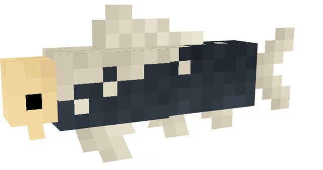 Наполовину черная рыбка