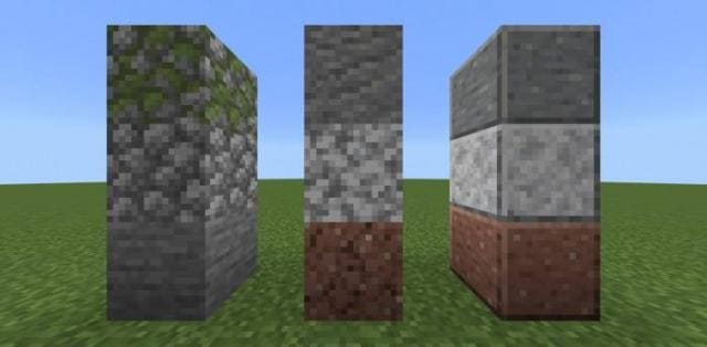 Упрощенный вид блоков камня