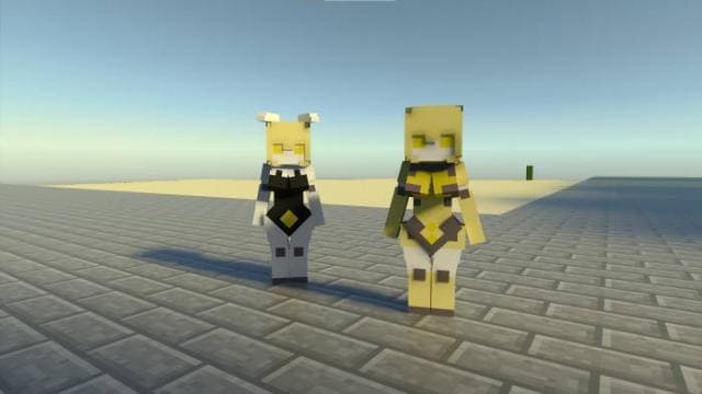 Желтые роботы-девочки